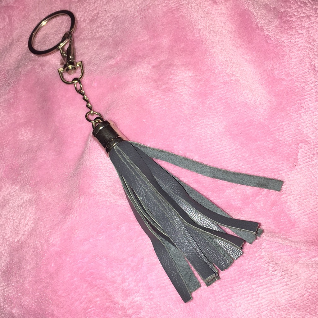 Bag Charm Gray Silver